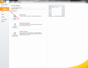 Outlook Mail Kurulumu